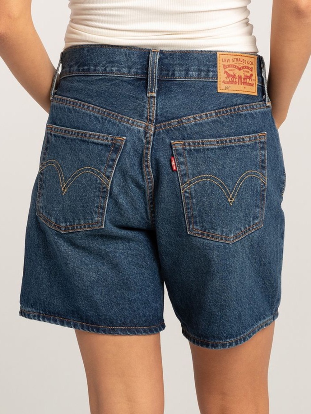 Classic Levi's 501 Mid-Thigh Denim Shorts